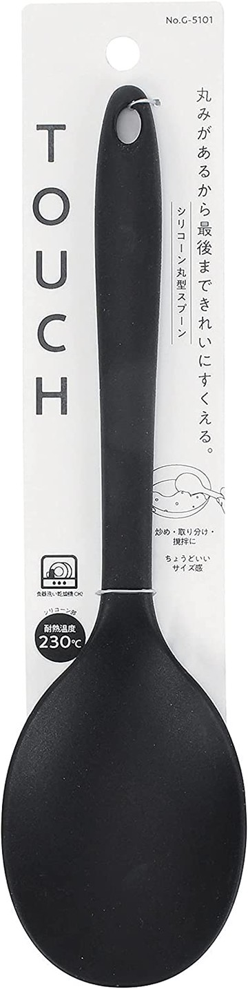 asdfkitty*日本pearl耐高溫矽膠鍋鏟-圓頭 料理鏟-內硬外軟好鏟起-一體成型好清洗.不沾鍋適用-日本正版商品