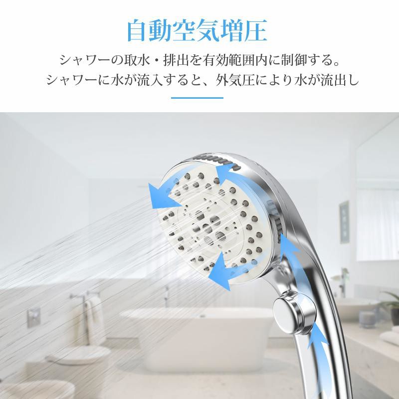 東京星川 シャワーヘッド 節水 高水圧 増圧用 低水圧 マイクロバブル