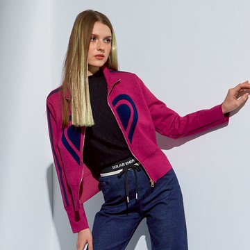 CLL巧玲瓏 雙心立領合身休閒外套 3737616