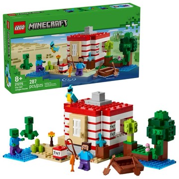 【台中翔智積木】LEGO 樂高 Minecraft 麥塊 創世神系列 21275 炸藥叢林屋