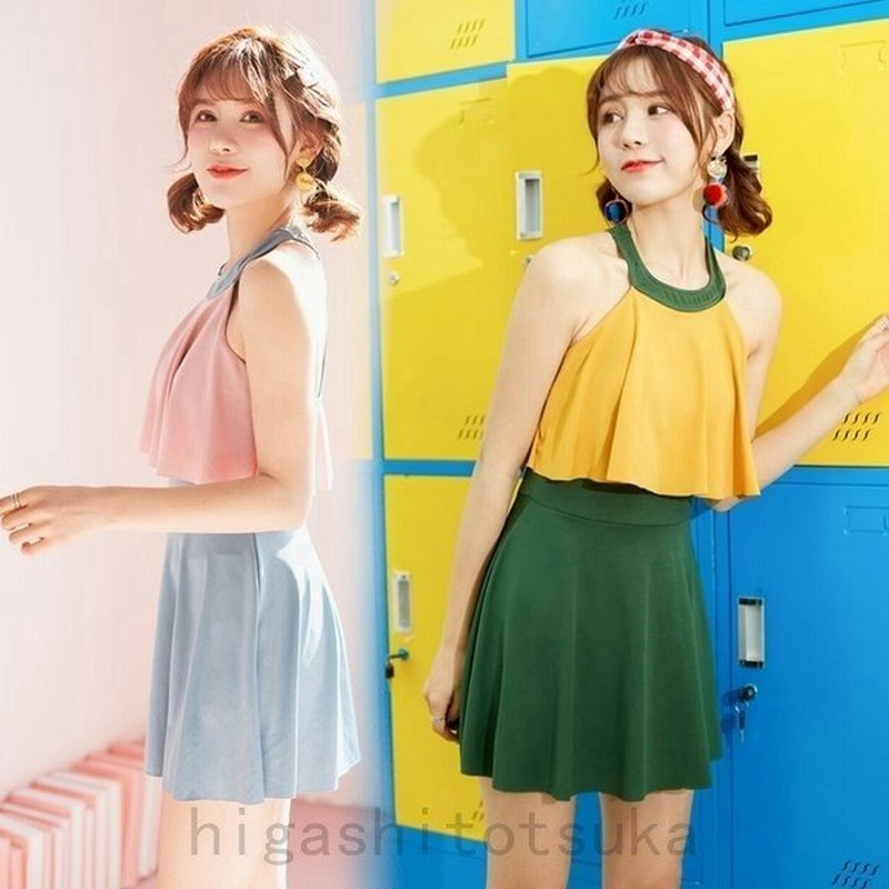 水着レディース 体型カバー 水着 ワンピース型 ショートパンツサロペット水着フレア 水着 韓国風 40代 大きいサイズ 可愛い スイムウェア ママ水着 可愛い 通販 Lineポイント最大get Lineショッピング