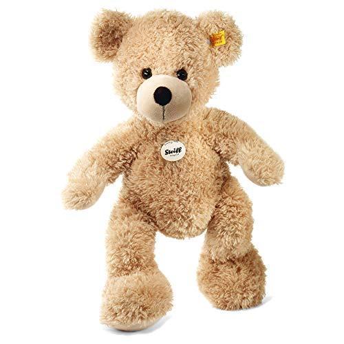 Steiff USA Beige Fynn Teddy Bear Plush Collectible, 15.75” x 10.6