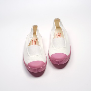 西班牙帆布鞋 CIENTA  L75997 05 白色 粉底 經典布料 大人