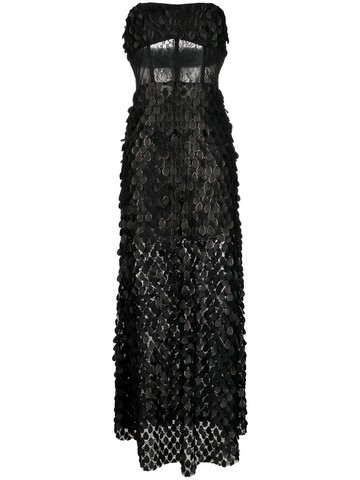 MANNING CARTELL - Supreme Extreme strapless gown - women - Nylon/Polyester - 10 - Black