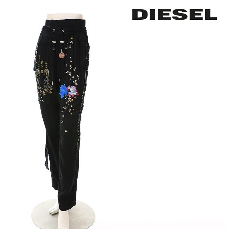 ディーゼル DIESEL ジョガーパンツ レディース ウエストゴム 裾ジップ 