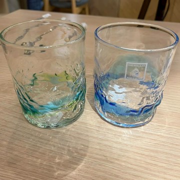 J302_琉璃水杯/藍.綠