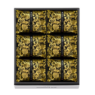 ｜季節限定｜然花抄院 【黑幻月12入禮盒】 日式和菓子 日本甜點(黑幻月x12)