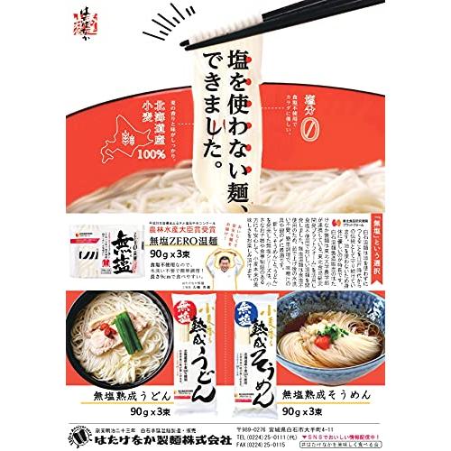 はたけなか製麺 小麦香る無塩熟成そうめん 270g*10個