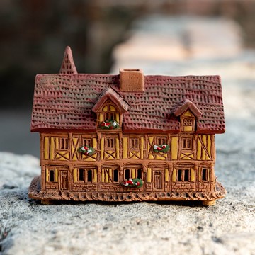 法國奧格地區伯夫龍老屋 高9cm