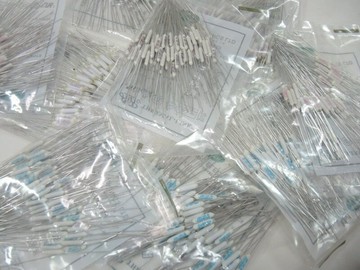 圓柱形 AC250V 3A 溫度保險絲 115度 125度