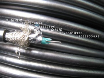 單晶銅高屏蔽加鋁鉑鍍銀 75歐姆同軸線 監控視頻線20元/米 送外網