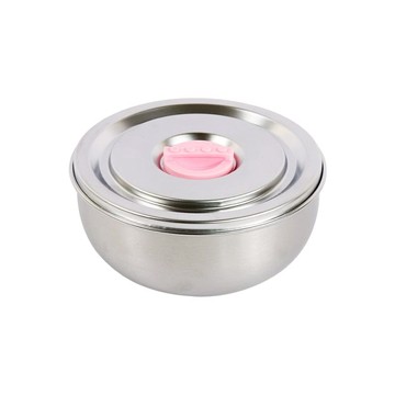 雙層不鏽鋼積木密封防漏兒童隔熱碗-單入 薄荷綠