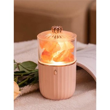 七彩鹽石無線香薰機充電家用車用自動加香機精油擴散器酒店加濕器