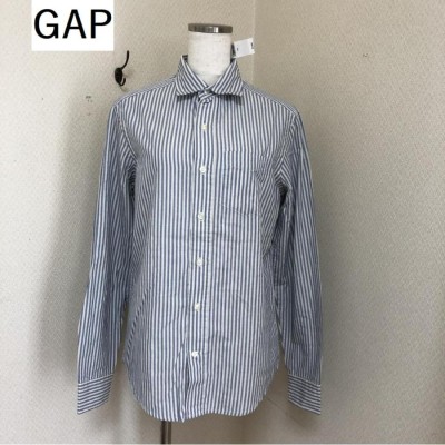 GAP メンズ 長袖シャツ 美品 ネイビー シンプル カジュアル | biaxial