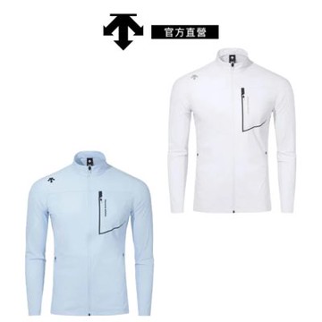 【DESCENTE】迪桑特 男士 水上運動外套 涼感訓練外套 (白色/藍色)