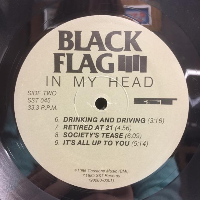 BLACK FLAG   IN MY HEAD (LP) (US-ORIGINAL)