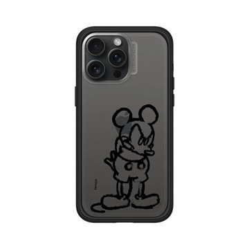 iPhone 15 Pro Max Mod NX 黑 - 迪士尼-米奇 Mickey - 黑標款-米奇蠟筆風格