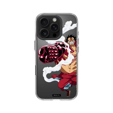 iPhone 16 Pro Clear Case（相機按鈕） 透明 - 航海王 One Piece - 復刻系列-魯夫四檔彈跳人
