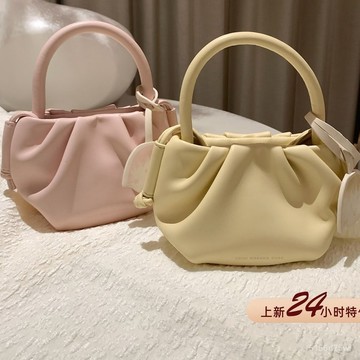 💛雲朵包💛櫻桃小丸子x南風聯名款 白晝夜遊手提雲朵包包女夏季單肩斜挎小包