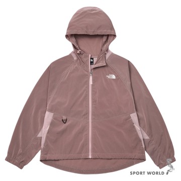 The North Face 北面 連帽外套 女裝 防曬 涼感 可收納 粉【運動世界】NF0A8FZT0SO