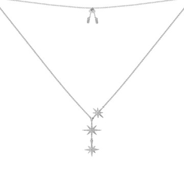 METEORITES鑲CZ流星Y字鍊