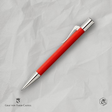 【Graf von Faber-Castell】繩紋飾 原子筆-印度紅(原廠正貨)