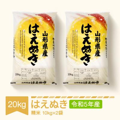 ふるさと納税 村山市 令和5年産　はえぬき精米20kg(10kg×2袋)