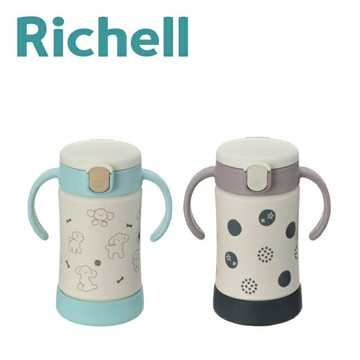 【Richell 利其爾】TLI布逗兒/泡沫之夏_不鏽鋼保溫水杯300ML (TLI三代系列)