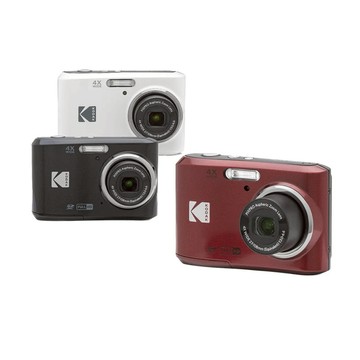 【Kodak 柯達】PIXPRO數位相機 FZ45 4倍光學變焦 數位相機(黑/紅/白) 公司貨