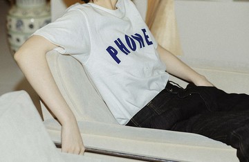 美式復古 字母短袖白色T恤