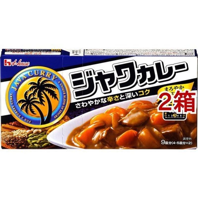 LINEショッピング　ハウス　甘口　)/　ジャワカレー　185g*2箱セット　ジャワカレー