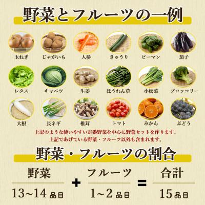 ふるさと納税 時津町 野菜のプロ40年が届ける厳選野菜セット 果物付き 15品目以上 詰め合わせ