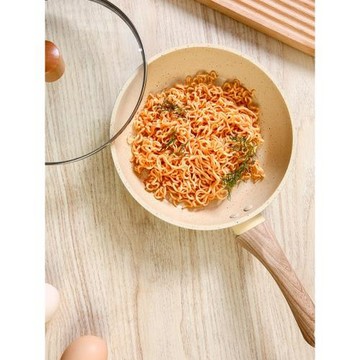 麥飯石不沾平底鍋煤氣灶用電磁爐專用小鍋小煎鍋不粘鍋炒菜小炒鍋