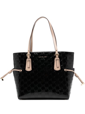Michael Kors - Voyager East West tote bag - women - Patent Leather - One Size - Black