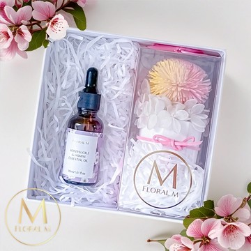 禮物1+1💕快速出貨【Floral M】Colorful彩虹泡泡花園香氛擴香花禮盒 摩羯座生日禮物