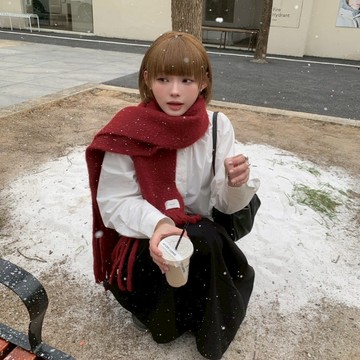ATTENTION-織入幸福感!白雪公主圍巾