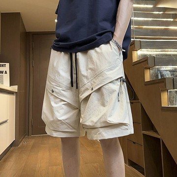 台灣现貨 100kg男款工裝褲 多口袋工裝褲 夏季短褲 潮牌休閒中褲 運動工裝短褲 寬鬆工裝褲 美式工裝褲 夏季輕薄短褲