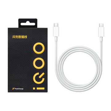 VIVO 原廠 iQOO 6A Type-C to Type-C 閃充充電線 1m -支援120W閃充 (盒裝)