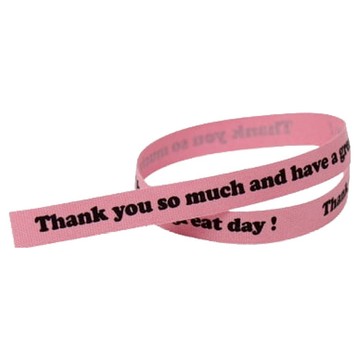 感謝棉質緞帶  4m  3個  粉紅色