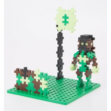 【丹麥Plus Plus】Mini小顆粒-彩虹系列70PCS+創作底板 (軍人款) ｜加加積木