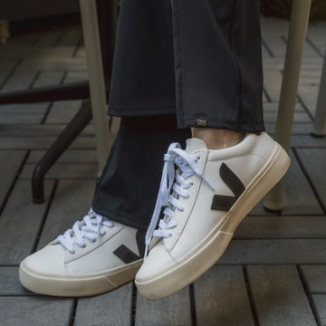 法國 VEJA 經典小白鞋 CAMPO 皮革款 黑 女 - 女 EUR 38 (US 7)