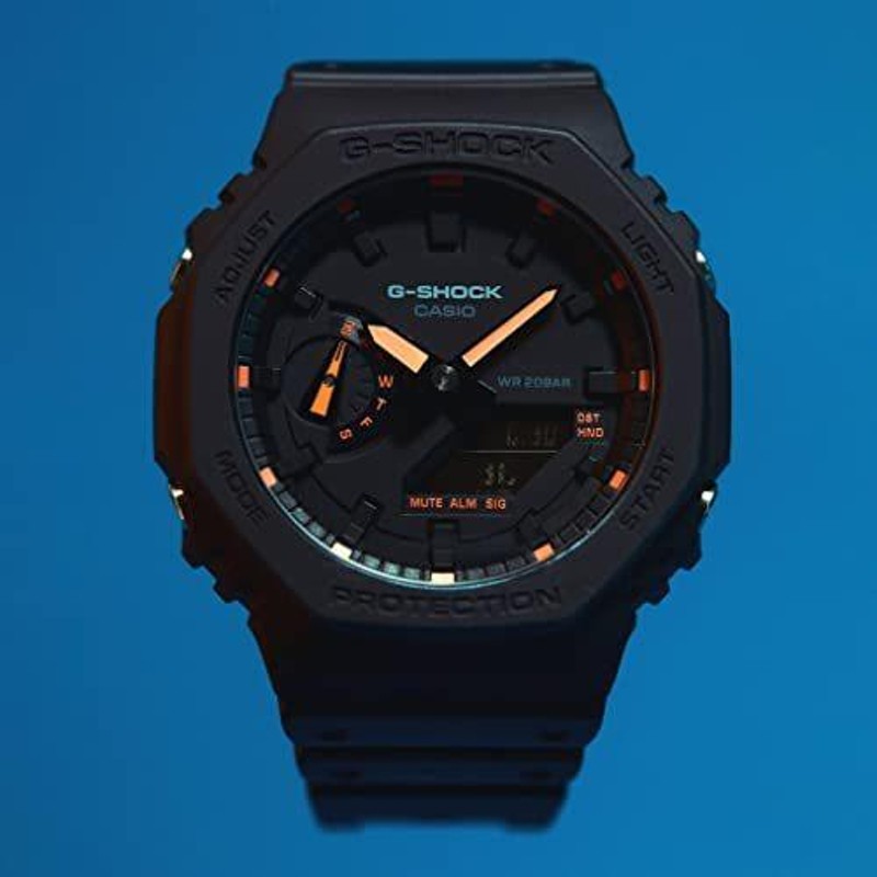 G-Shock GA2100-1A4 ネオンアクセントウォッチ レッド レッド One Size