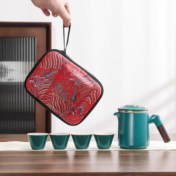 茶杯快客杯陶瓷茶具旅行茶壺家用年輕網紅旅行茶具套裝戶外便攜