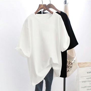 冠軍物語純棉白色T恤女短袖夏季2022新款寬松打底衫半袖上衣ins潮