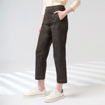 彈性保暖紗棉九分褲