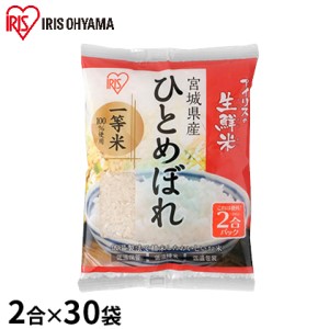 生鮮米 宮城県産 ひとめぼれ 2合パック×30袋セット