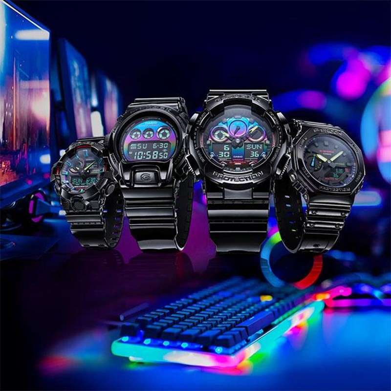 CASIO カシオ G-SHOCK ジーショック GA-100RGB-1AJF Virtual Rainbow