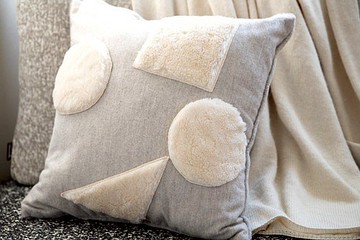 有機棉毛皮墊套 [B] 45 厘米 x 45 厘米