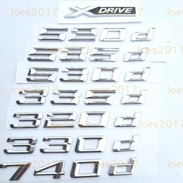 BMW 柴油 字標 字母 貼標 後標 銘牌 尾標 730d 318d 520d 535d F11 F10 F30 F31