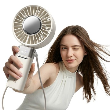 【限時優惠】摺疊/桌立製冷大手持風扇 冰炫Max｜可上飛機 桌面風扇 可擺頭 冰敷 頸掛 星空灰